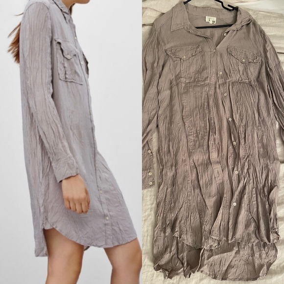 NWT Aritzia Wilfred Free Veronica Shirt Dress - Picture 1 of 6